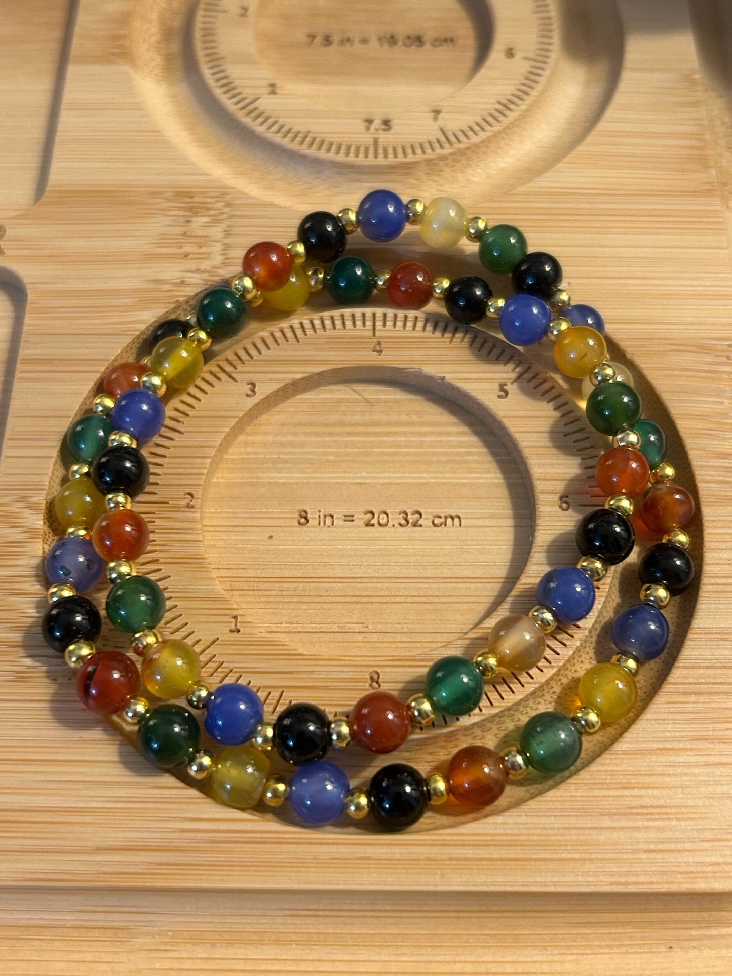 Multi colored wrap bracelet