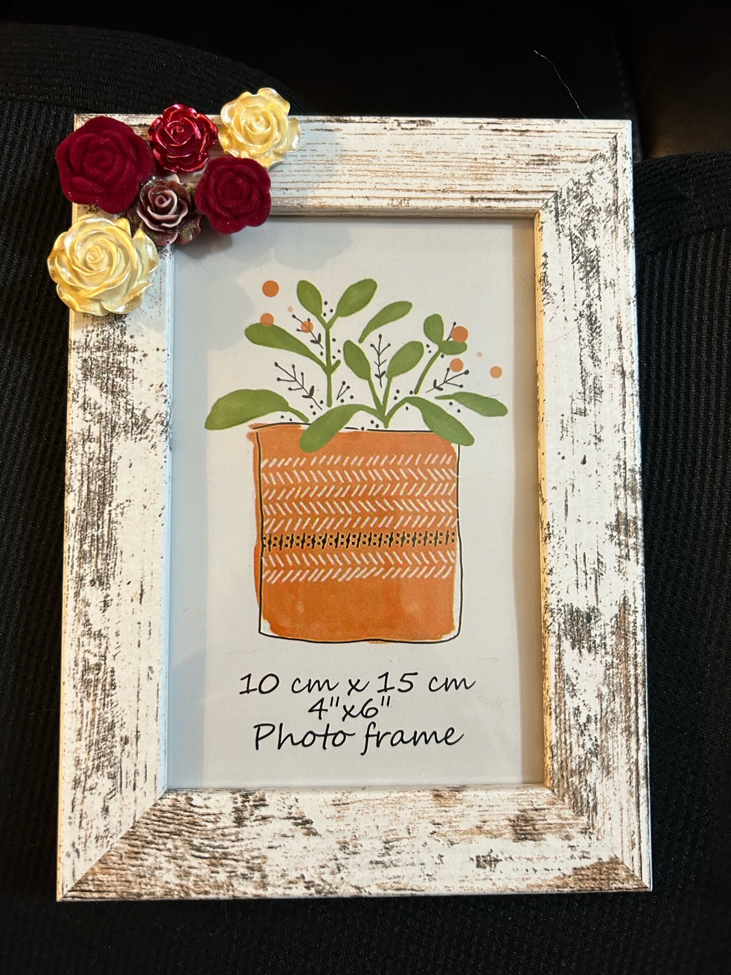 Red rose frame