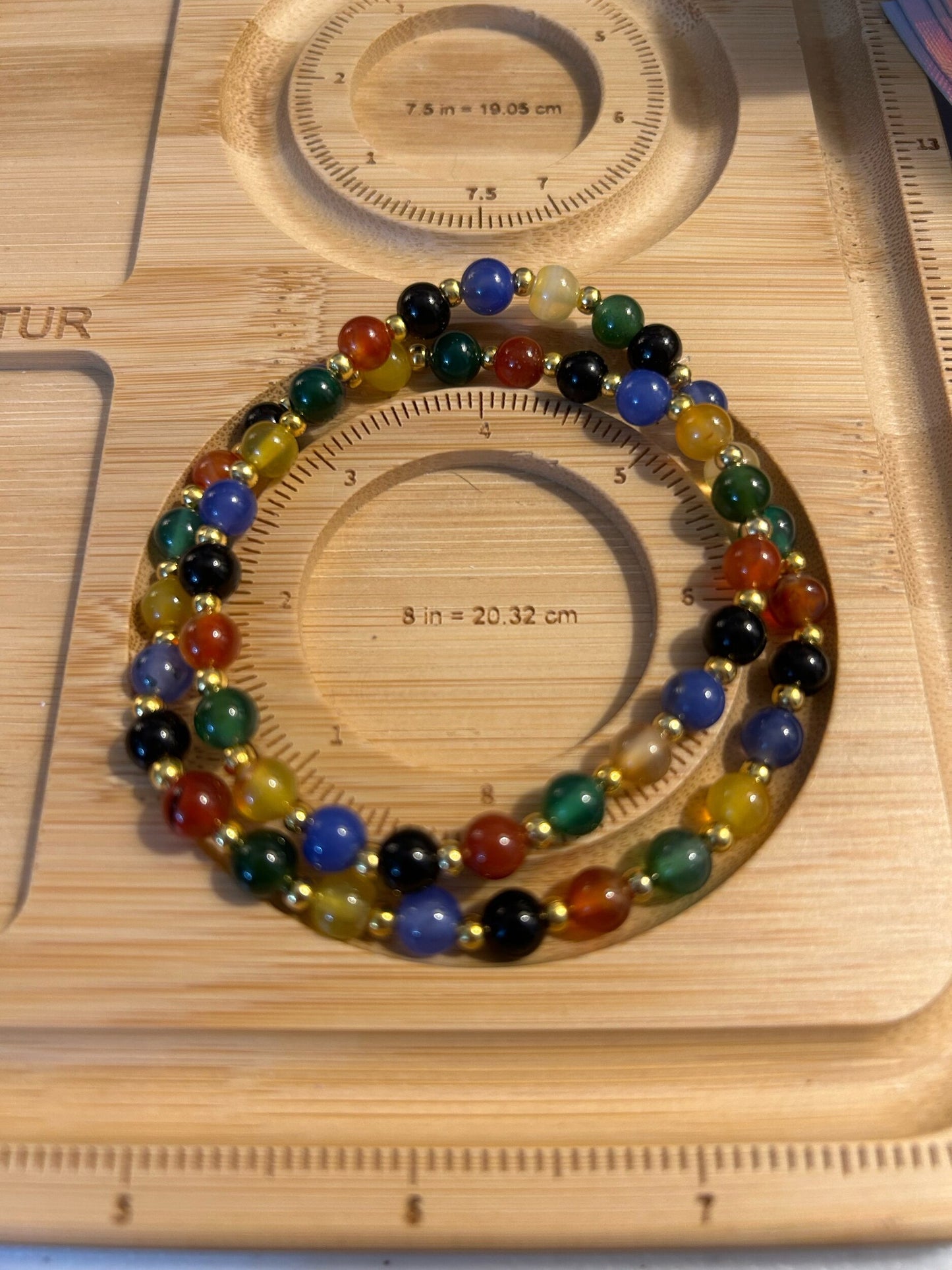 Multi colored wrap bracelet