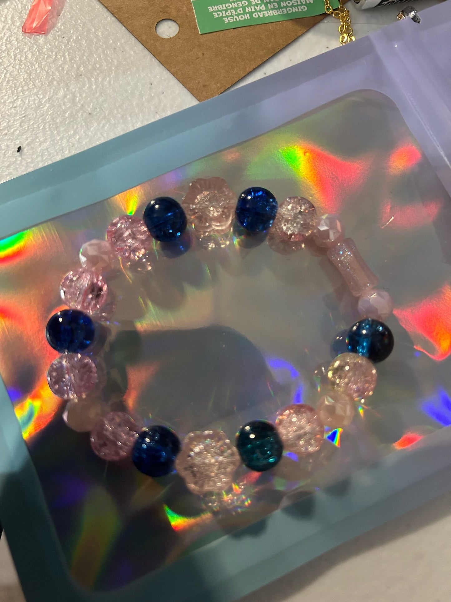 Delta zeta inspired bracelet
