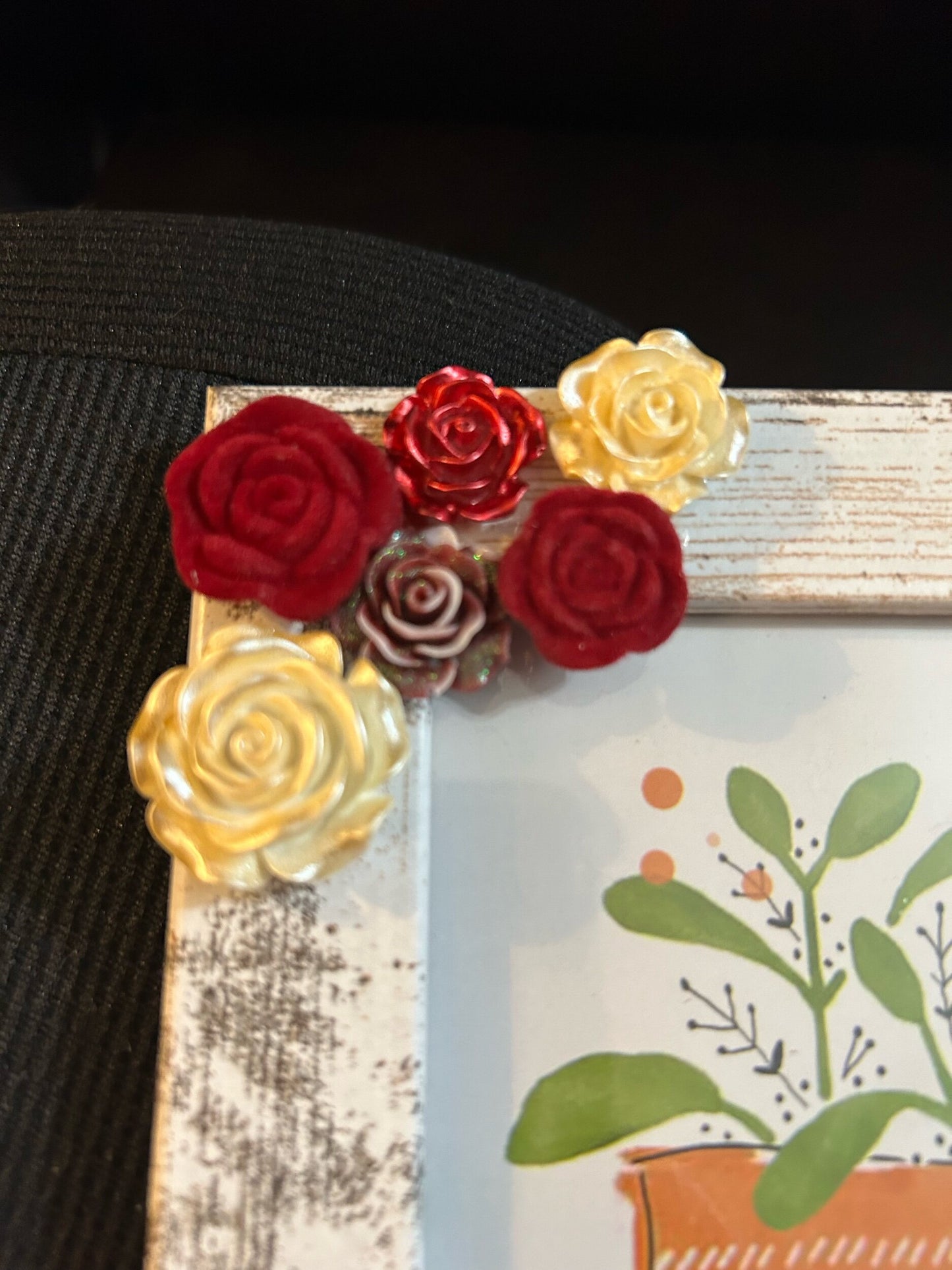 Red rose frame