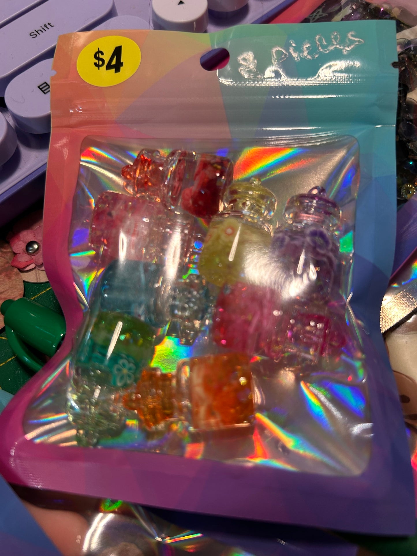 8 pc Glass Jars
