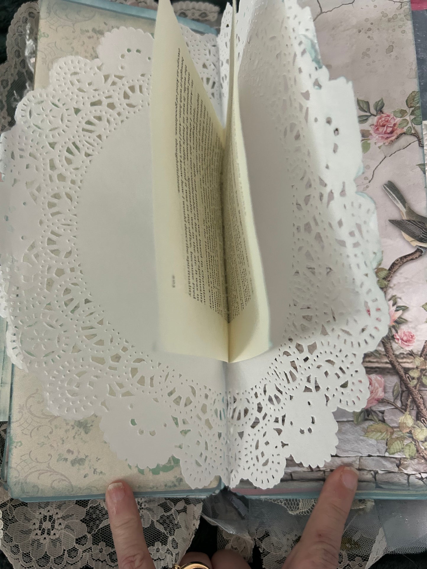 Shabby Chic Blue and Pink Journal