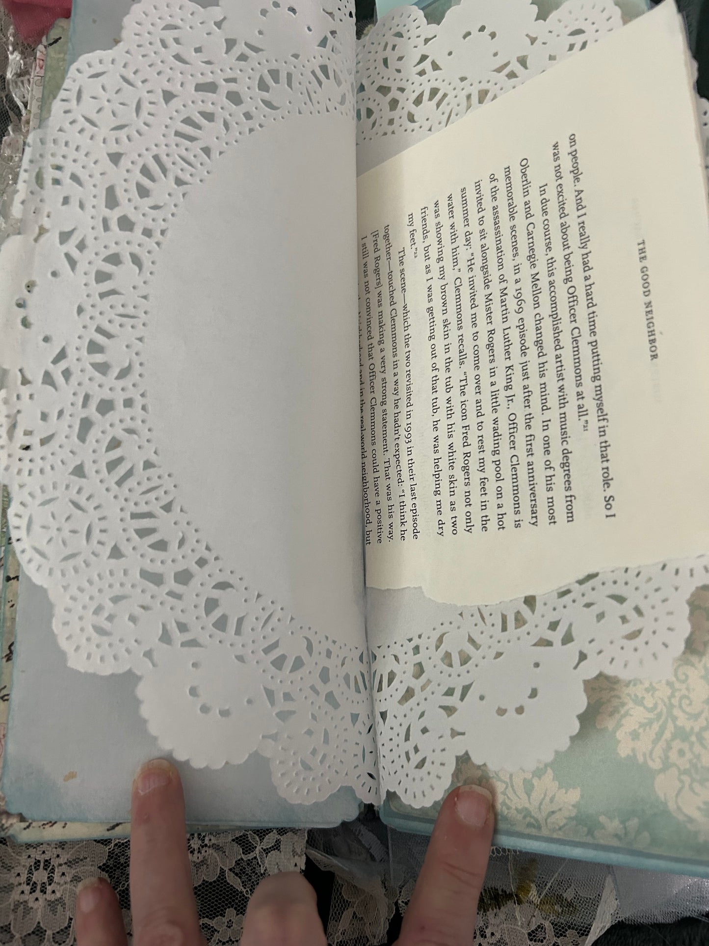 Shabby Chic Blue and Pink Journal