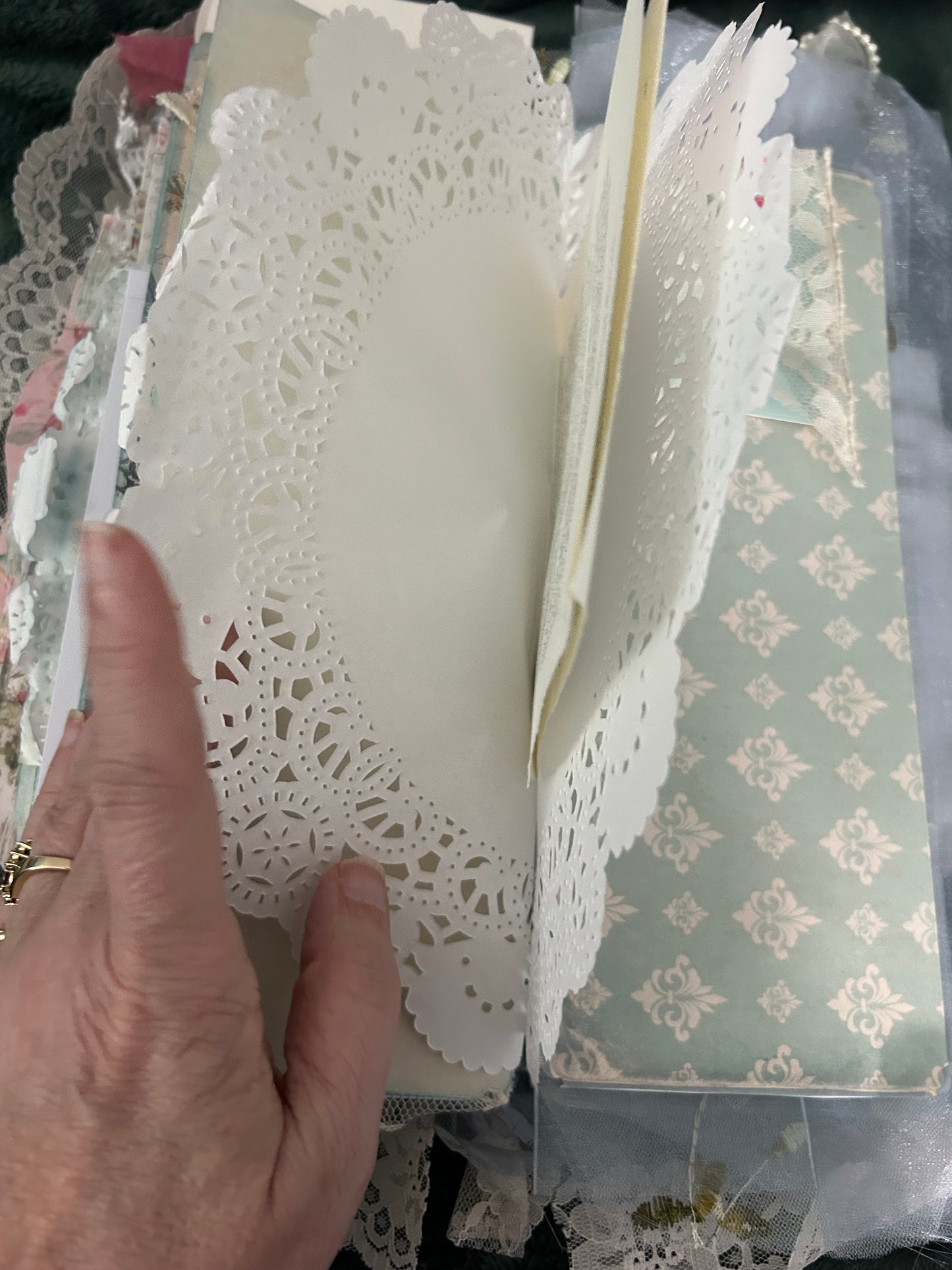Shabby Chic Blue and Pink Journal