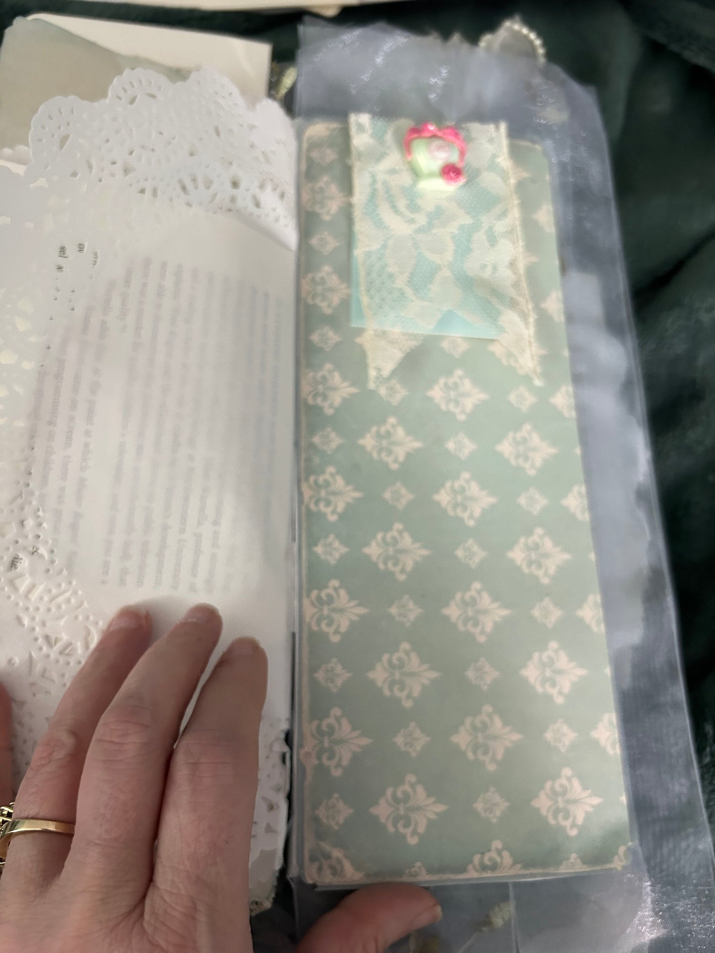Shabby Chic Blue and Pink Journal