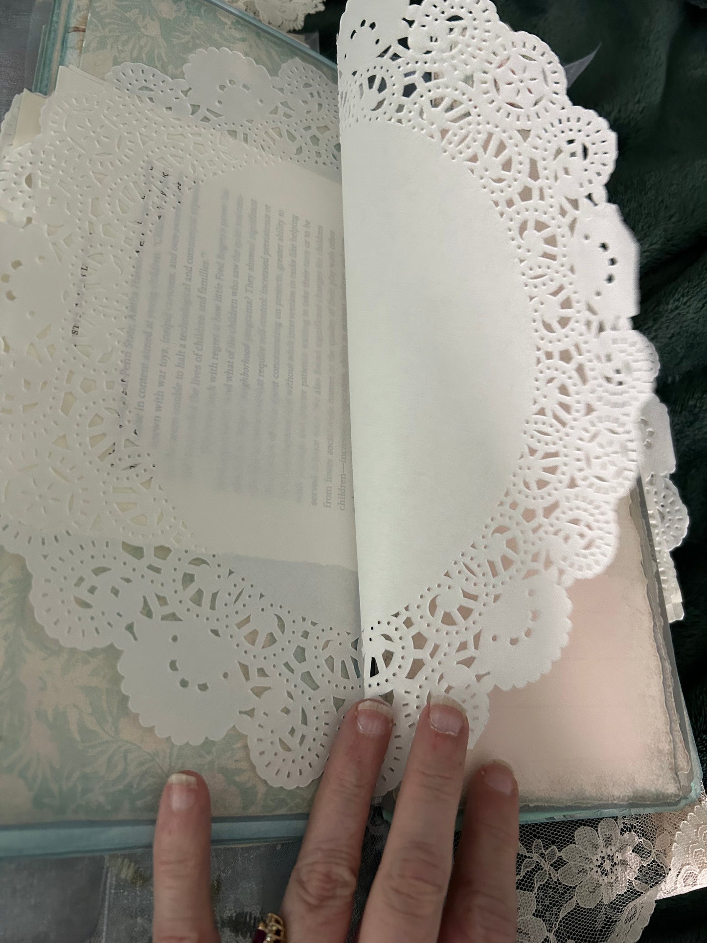 Shabby Chic Blue and Pink Journal
