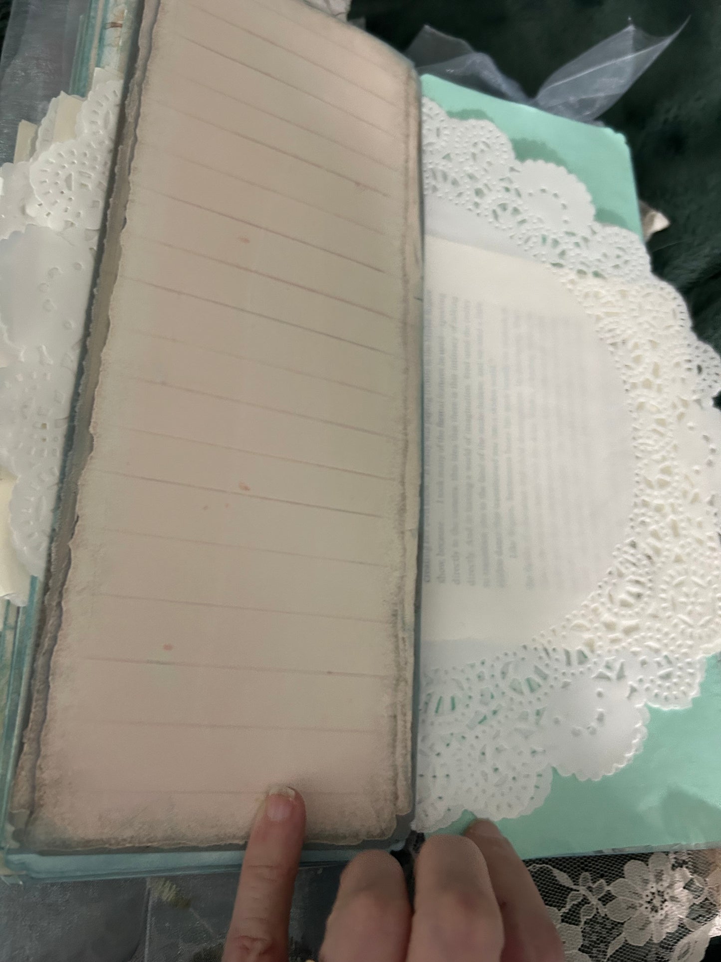 Shabby Chic Blue and Pink Journal