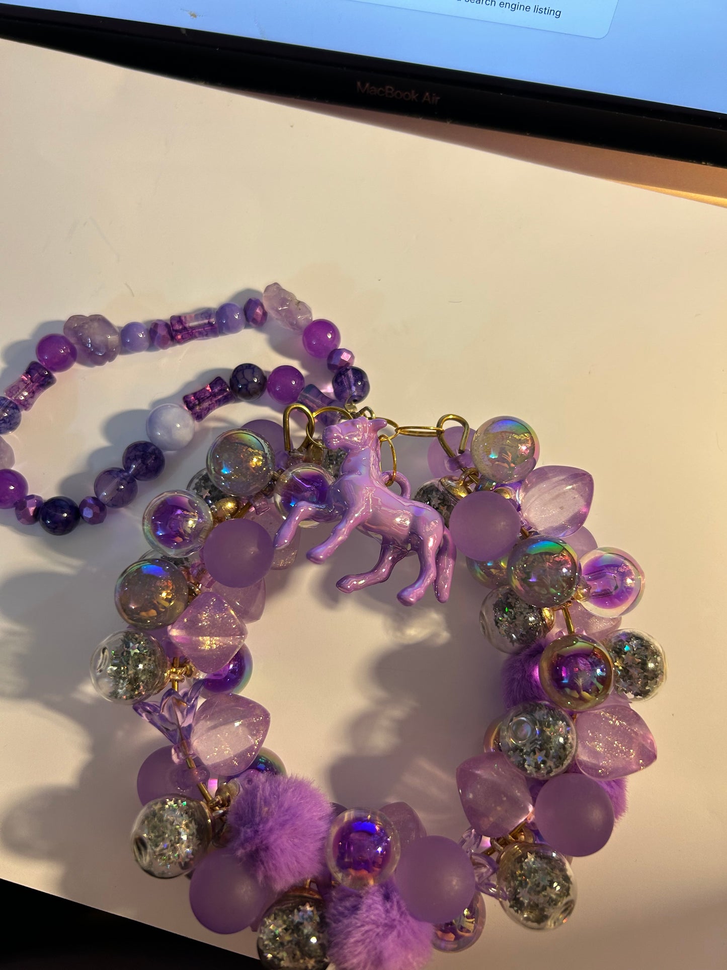 Purple Horse Car Hanger