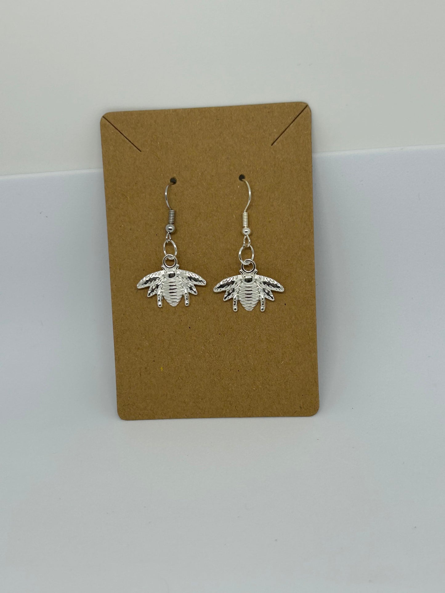 Metal bumble bee earring