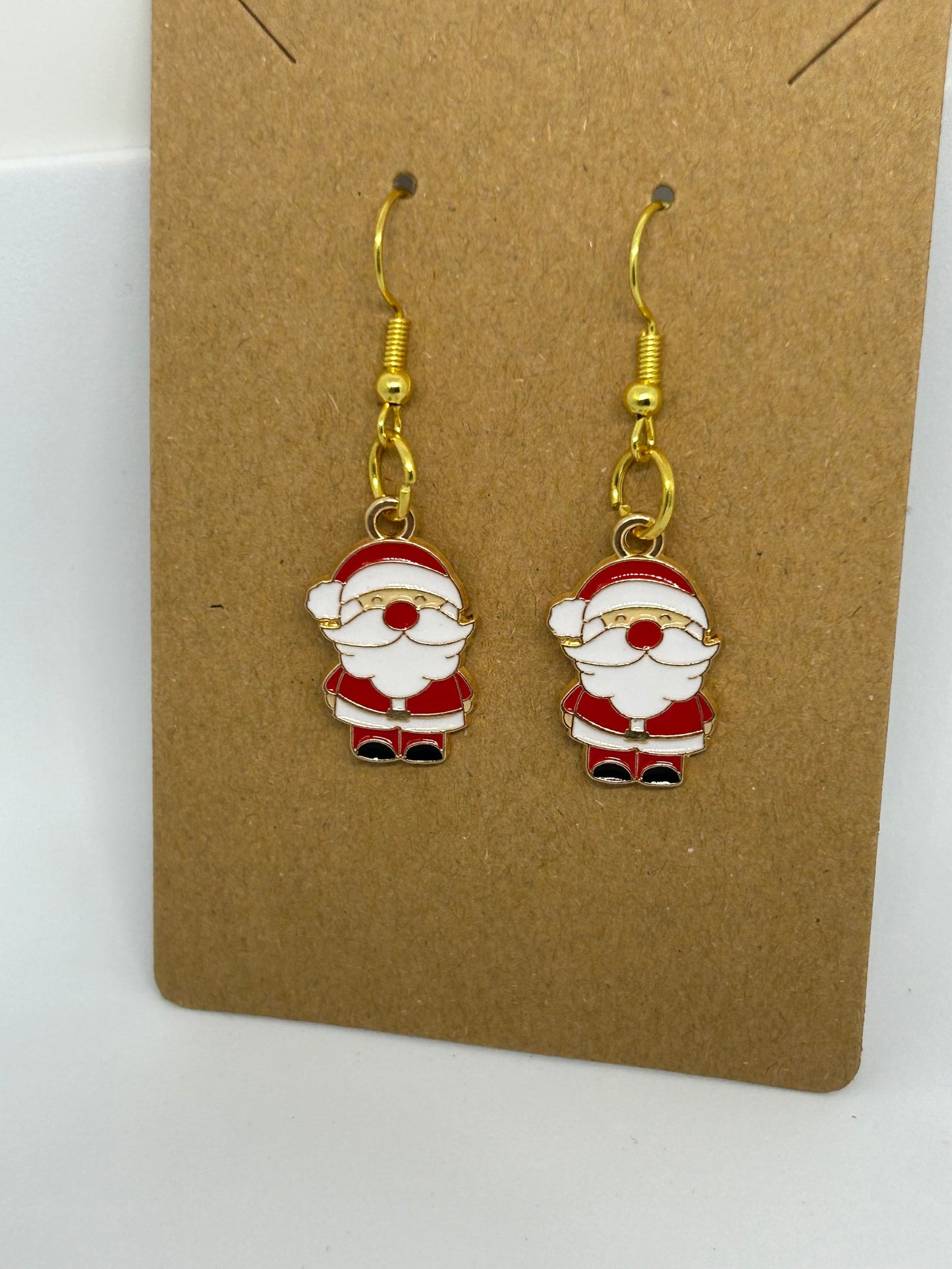 Santa shimmering charm earrings