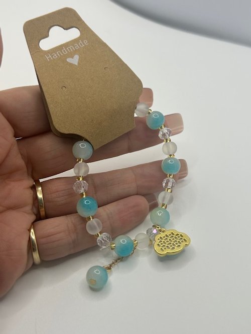 Cinnamon Roll themed bracelet