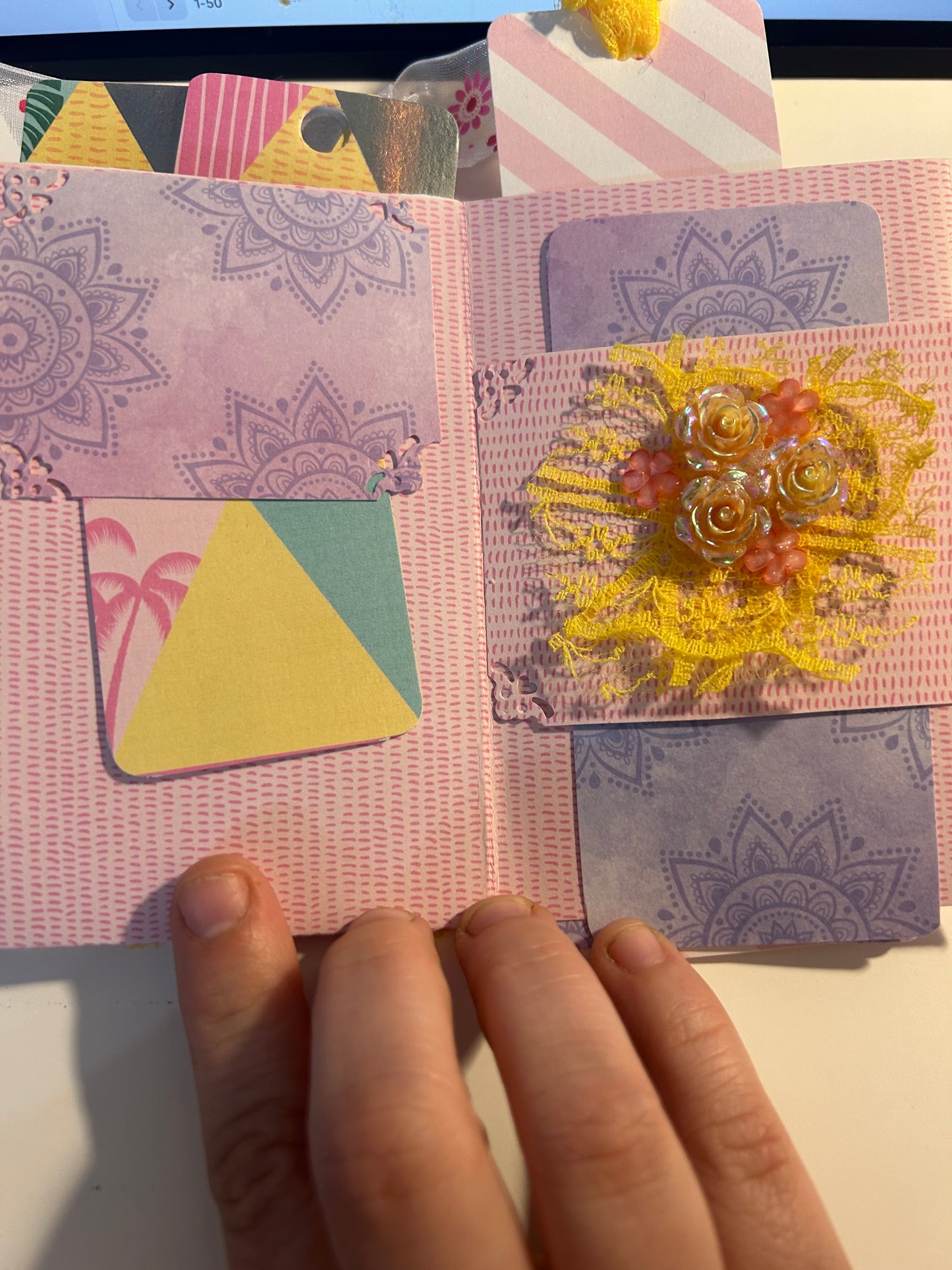 Butterflies and Flowers Mini Journal