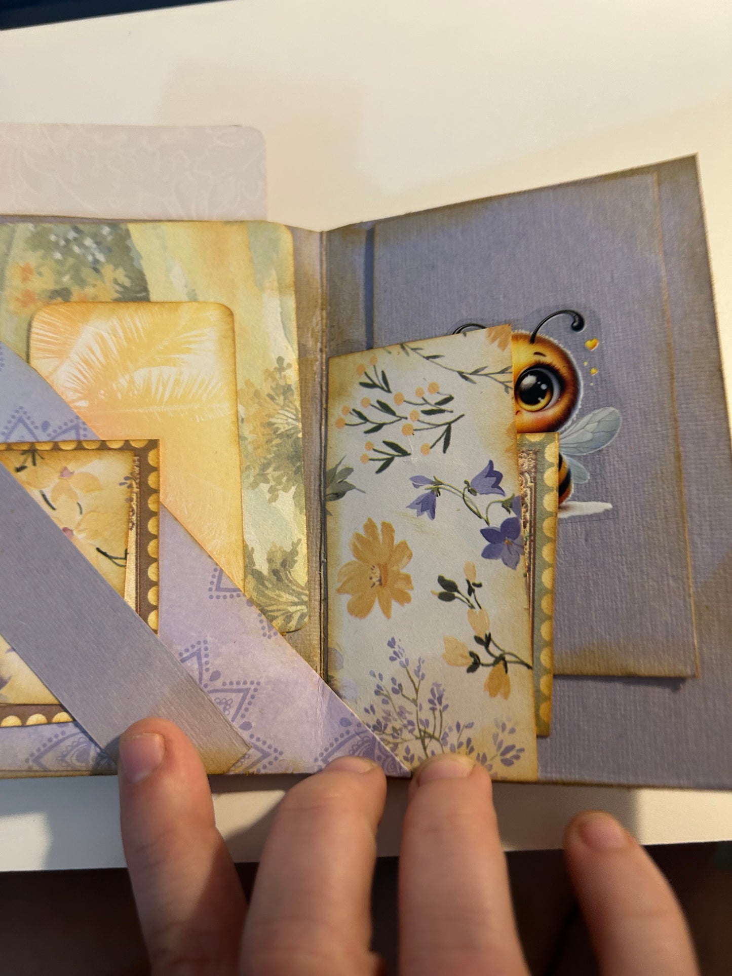 Lavender Floral Mini Journal