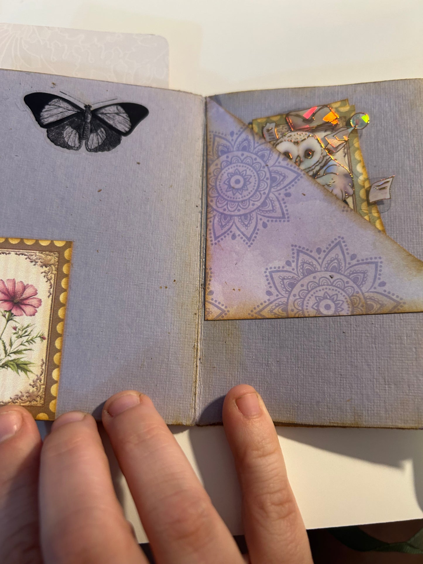 Lavender Floral Mini Journal