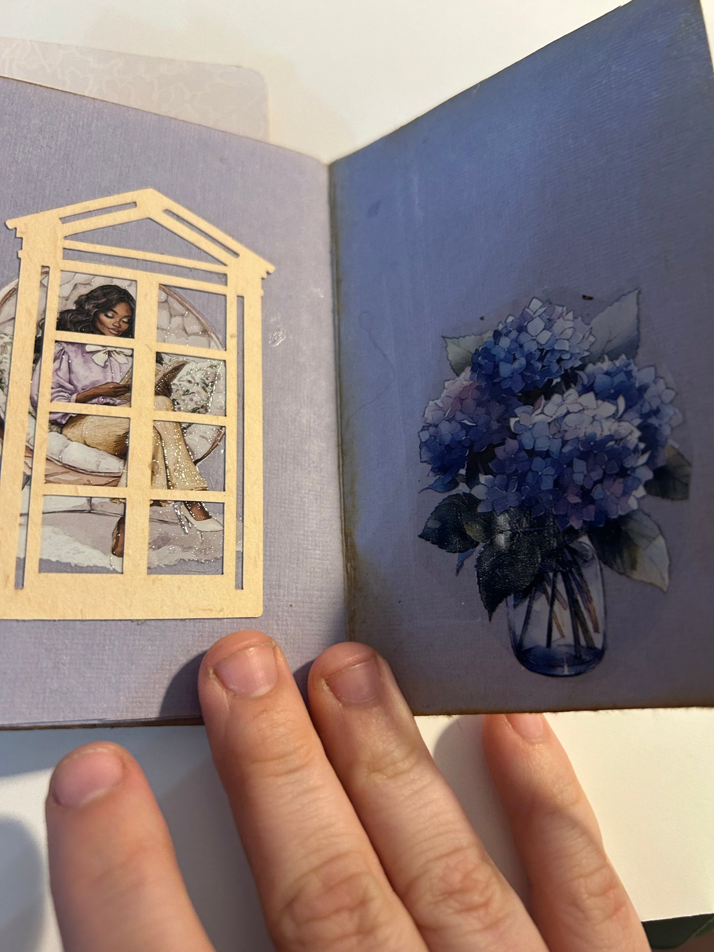 Lavender Floral Mini Journal