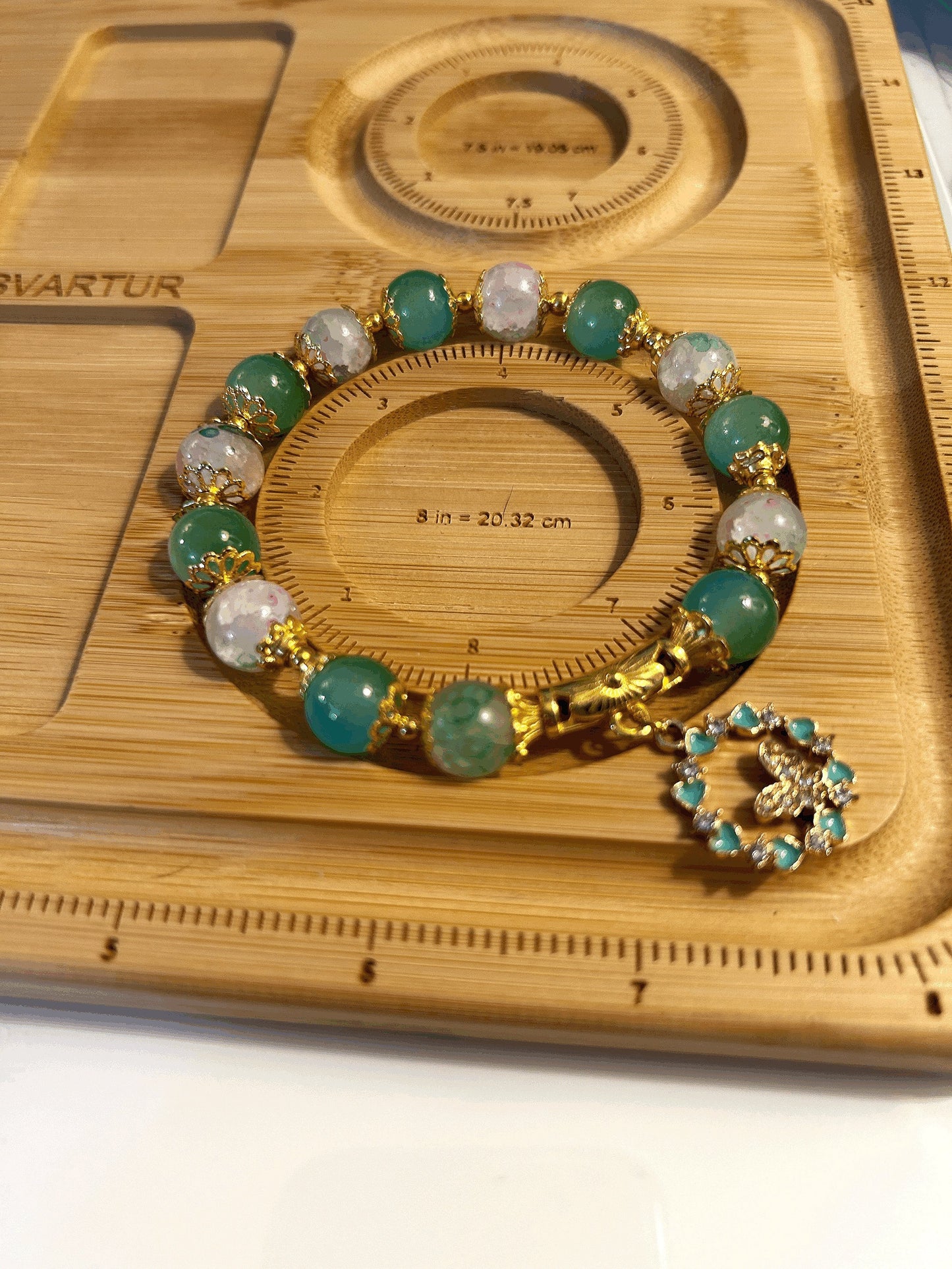 Green Butterfly Bracelet