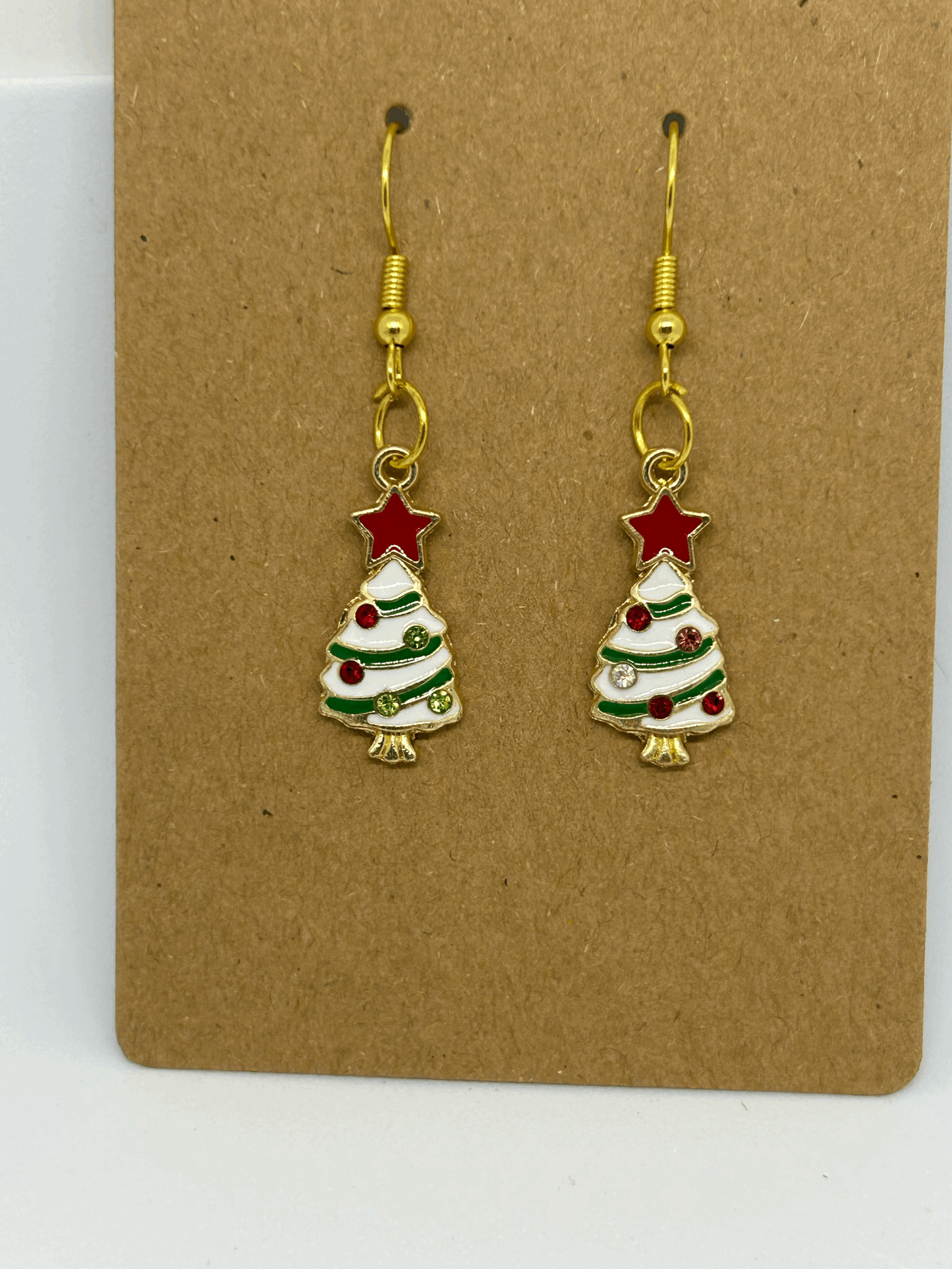 Mini Christmas tree earrings