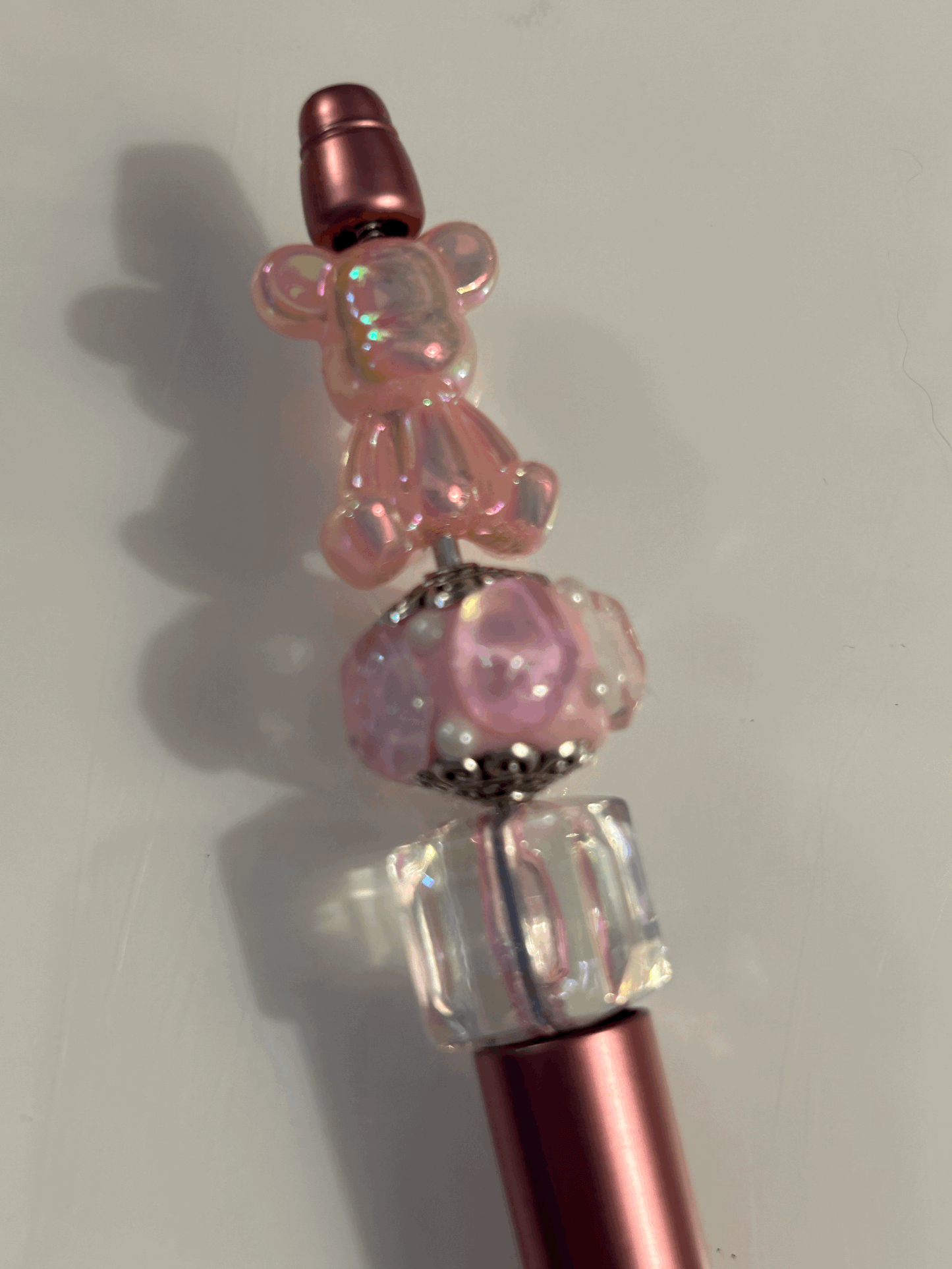 Pink bear pen