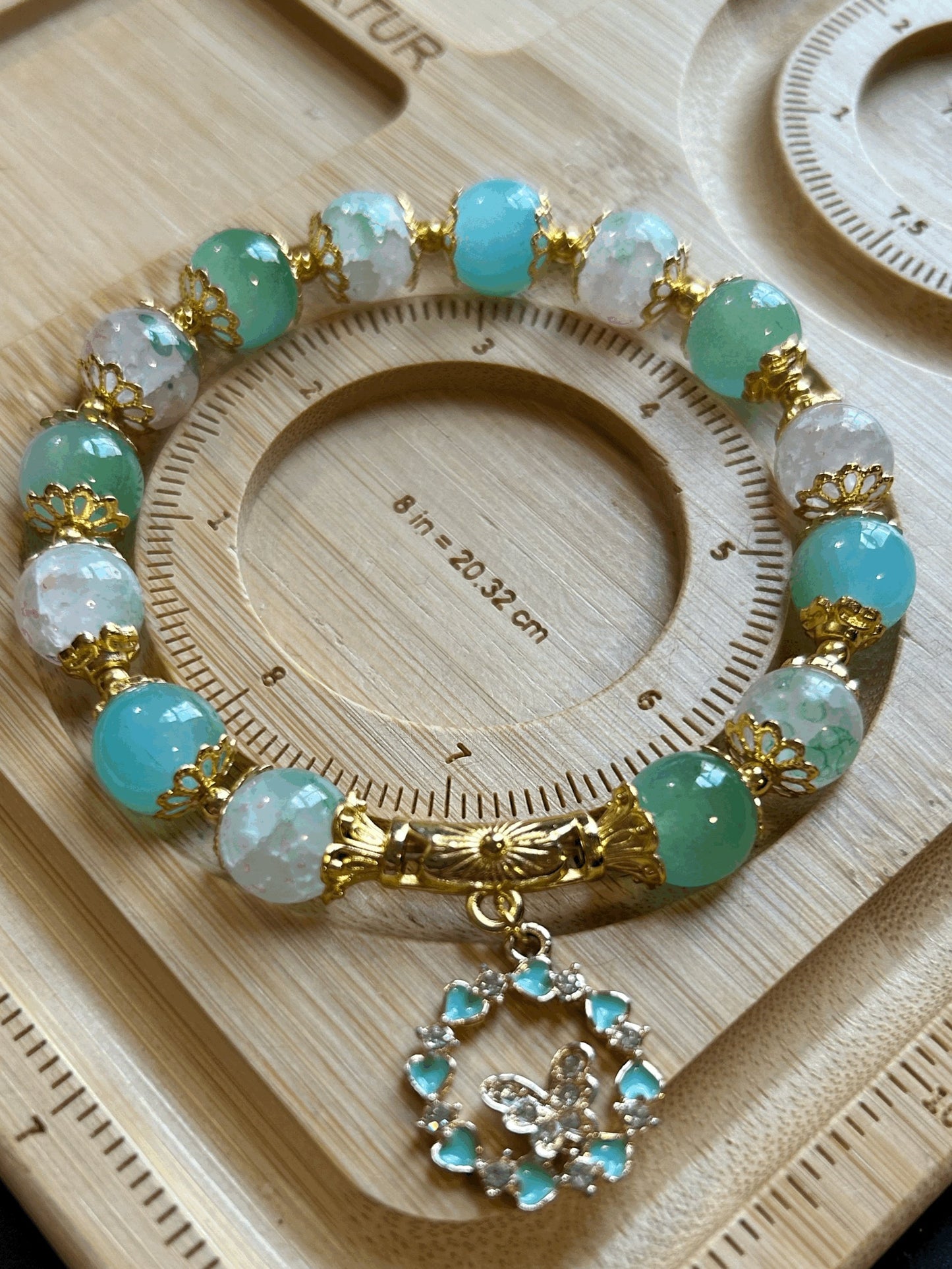 Green Butterfly Bracelet