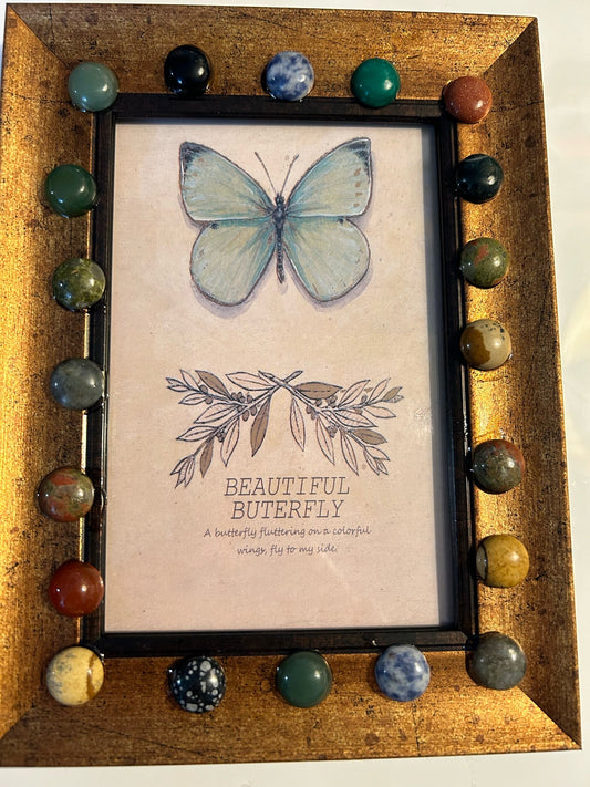 Rustic wood frame