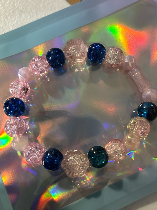 Delta zeta inspired bracelet