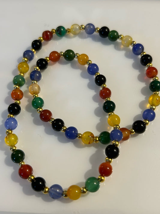 Multi colored wrap bracelet