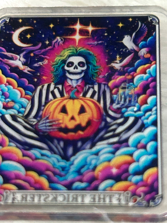 4cm Acrylic The Trickster Taro pumpkin and moon