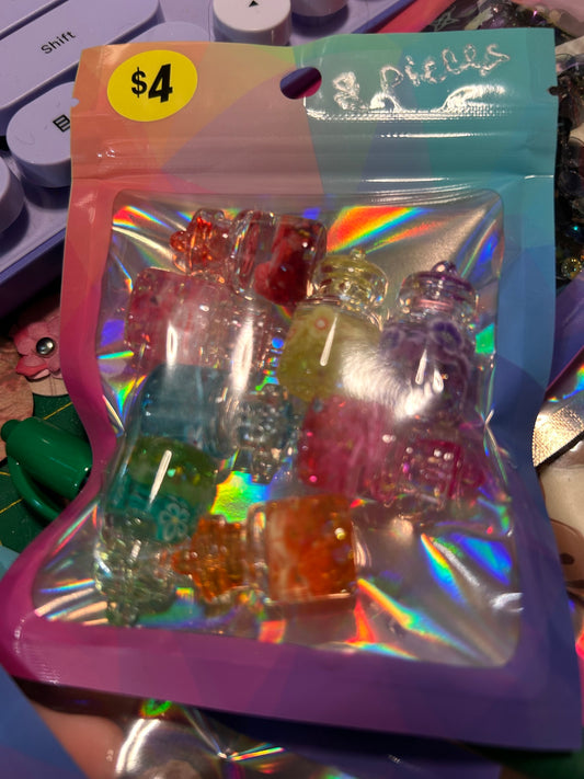8 pc Glass Jars