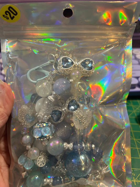 Blue Charm Keychain