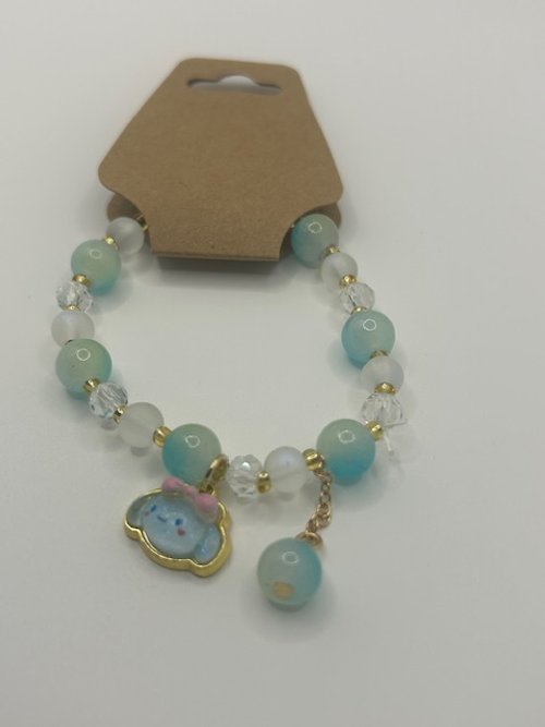 Cinnamon Roll themed bracelet