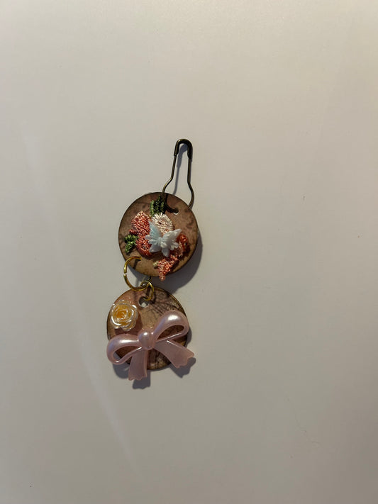 Butterflies and Bow Pendant