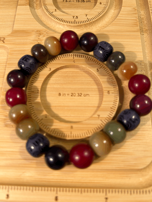 Red and black Bodhi Bracelet