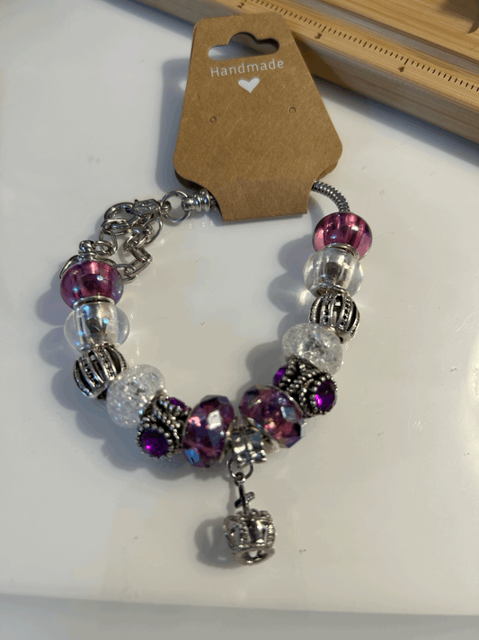 Purple crown bracelet