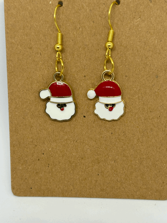 Mini Santa face earrings