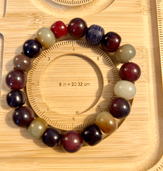 Red Bodhi bead bracelet
